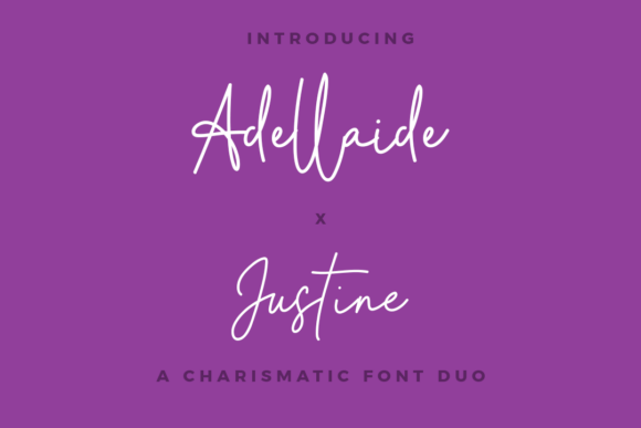 Adellaide X Justine Duo Font