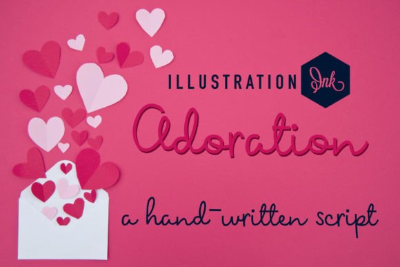 Adoration Font: Elegant Script for Craft Creators