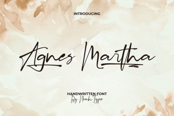 Agnes Martha: A Script Font with Character