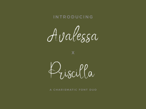Avalessa X Priscilla Duo: A Font for Creative Campaigns