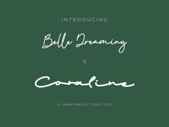 Belle Dreaming X Coraline Duo Font