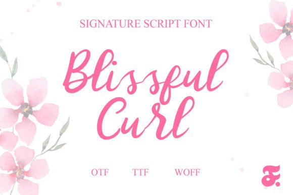 Blissful Curl Font for Web Design