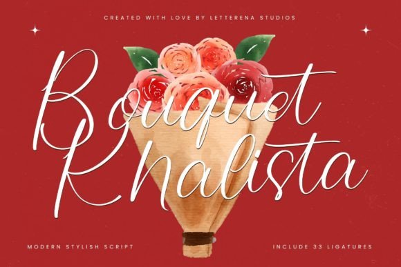 Boquet Khalista: Elegant Script Font