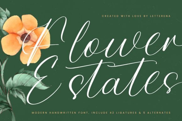 Flower Estates Font Review