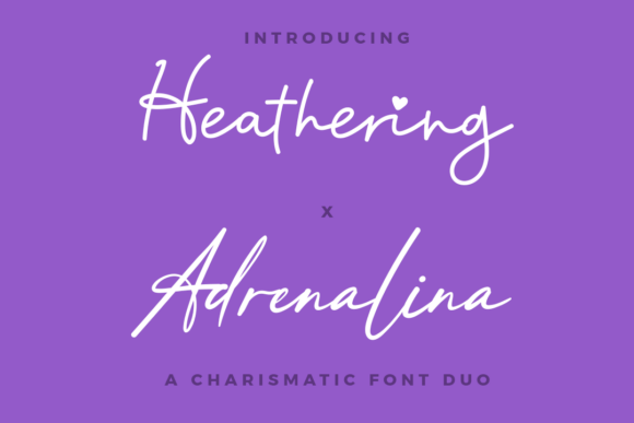 Heathering X Adrenalina Duo Font