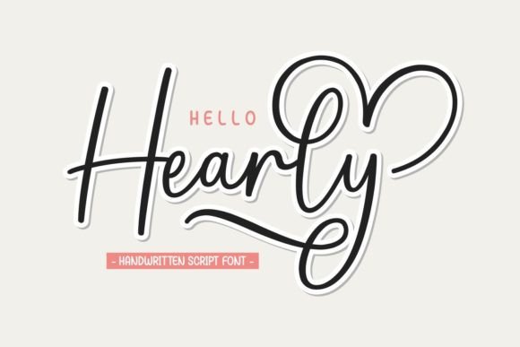 Hello Hearly: A Handwritten Font for Elegant Design