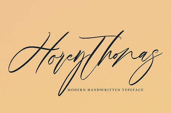 Horeythonas: A Sweet Handwritten Font