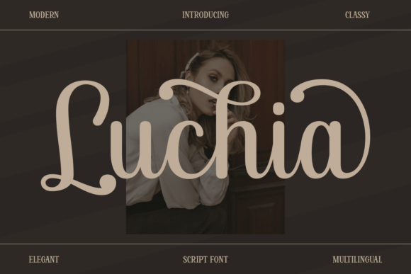 Luchia: A Bold Script Font for Editorial Design