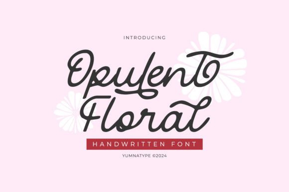 Opulent Floral: A Script Font for Elegant Design
