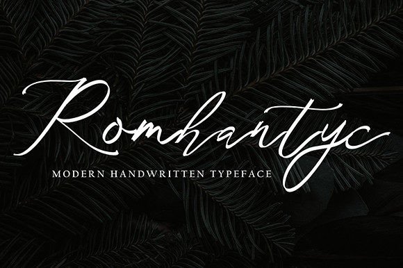 Romhantyc: A Sweet Script Font