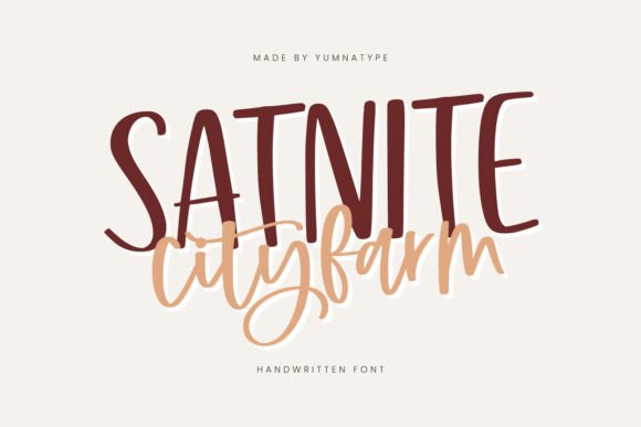 Satnite Cityfarm: A Creative Font for Branding
