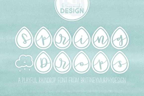 Spring Drops Font for Creative Marketing