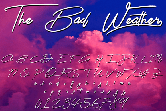 The Bad Weather Font
