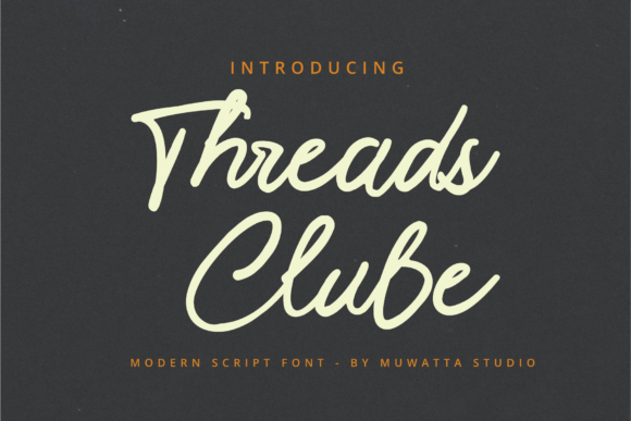 Threads Clube Font for Business