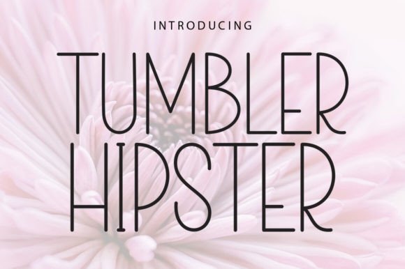 Tumbler Hipster Font for Web Design