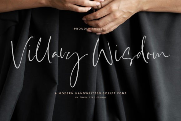 Villary Wisdom Font: Elegant Script for Branding